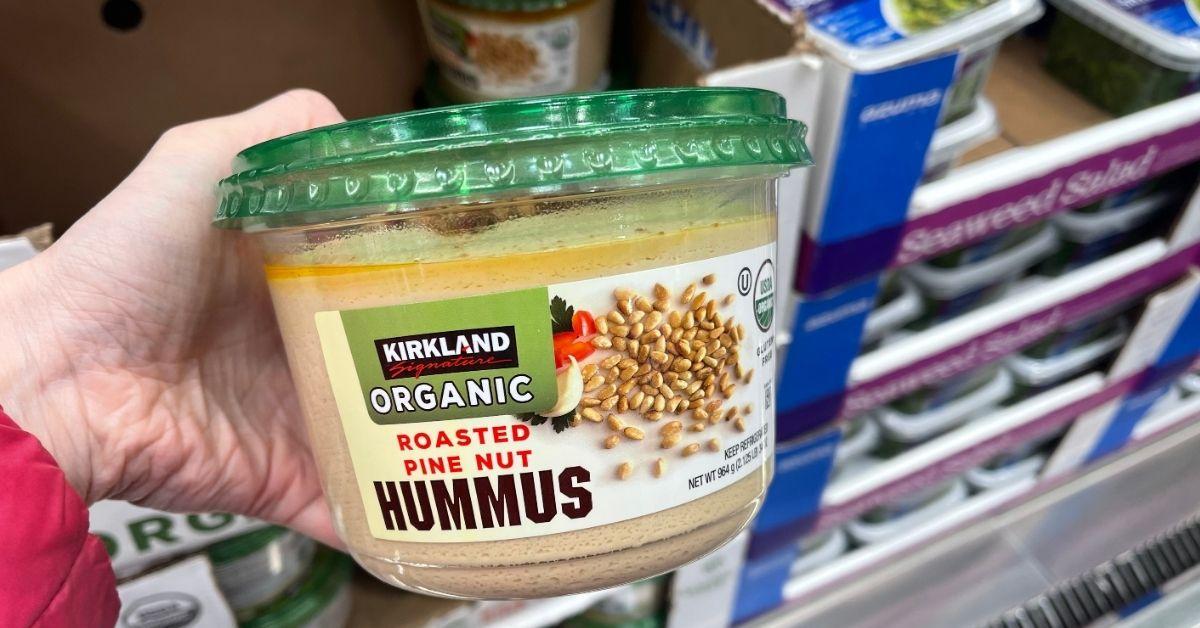 organic roasted pine nut hummus