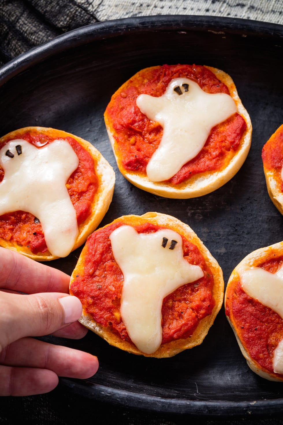 ghost pizza bagels