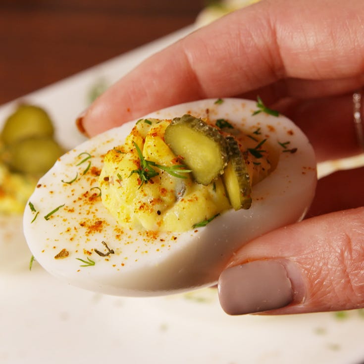 Pickle Deviled Eggs