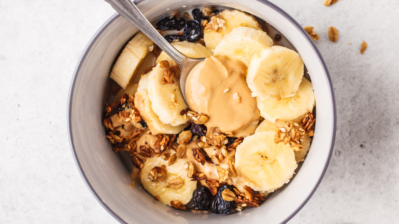Peanut butter banana granola