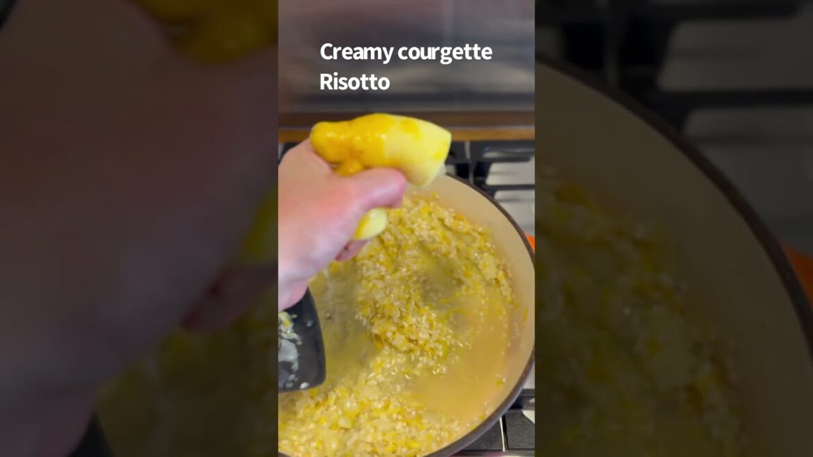 Creamy courgette risotto Creamy courgette risotto