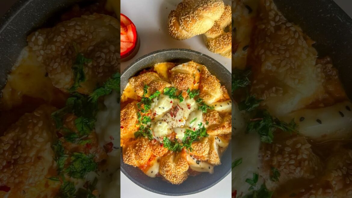 شكشوكه بالسميت والجبنه سهله وزاكيه للافطار