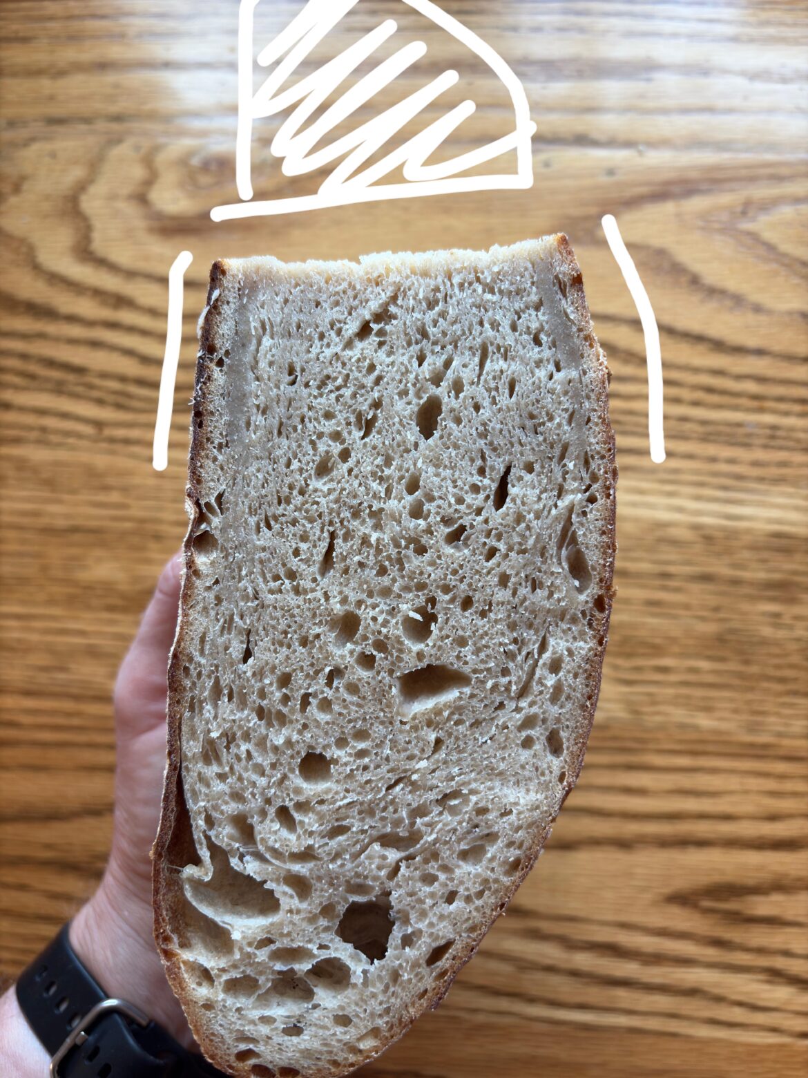 Why cutting a loaf too early after baking is less than ideal… Why cutting a loaf too early after baking is less than ideal…