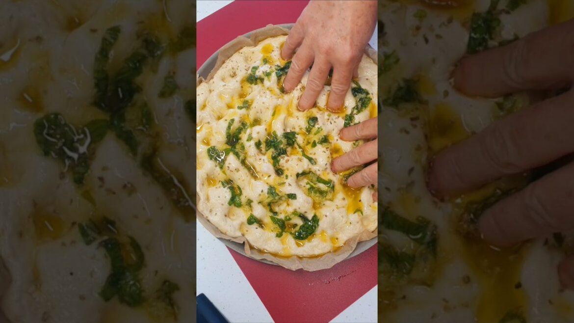 Simple foccacia bread #bread #foccacia #recipe #shorts