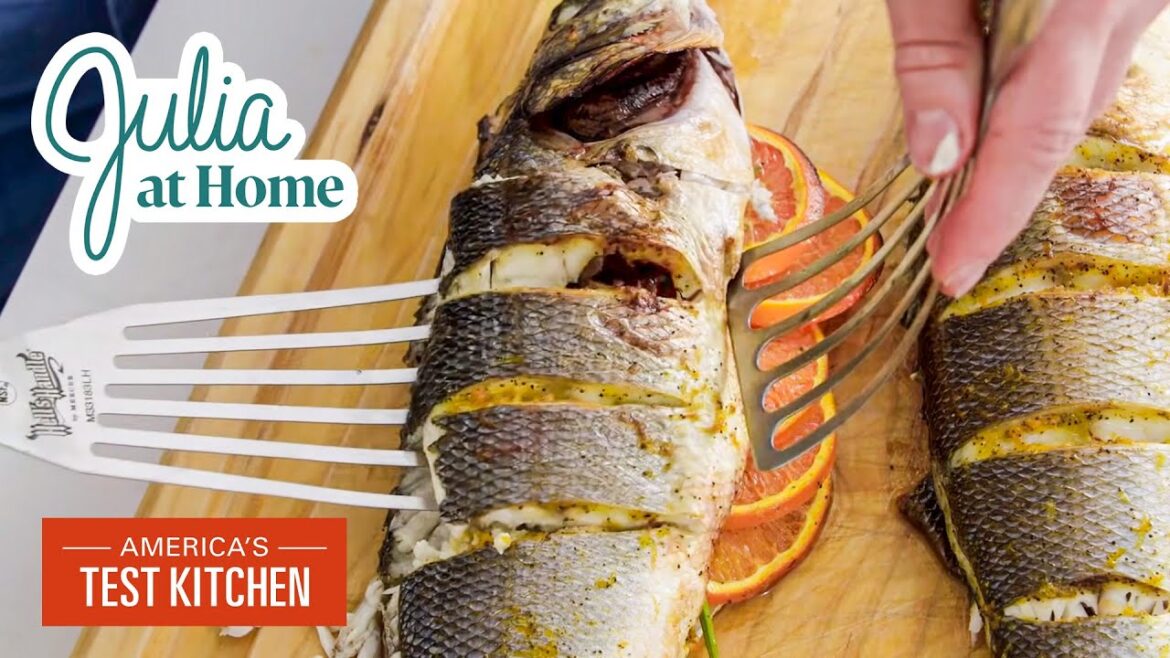 Whole Roasted Fish (Branzino), Simple Asparagus, and Walnut Tart | Julia at Home Whole Roasted Fish (Branzino), Simple Asparagus, and Walnut Tart | Julia at Home