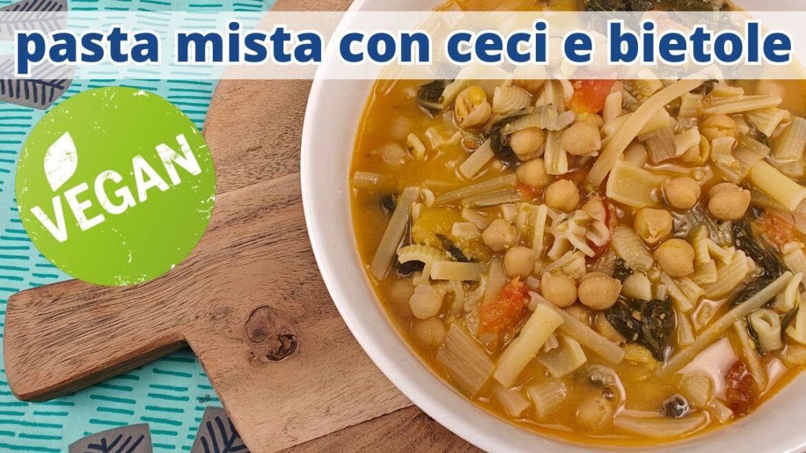 pasta mista con ceci bietole e miso…sapore umami…vegana… pasta mista con ceci bietole e miso...sapore umami...vegana...