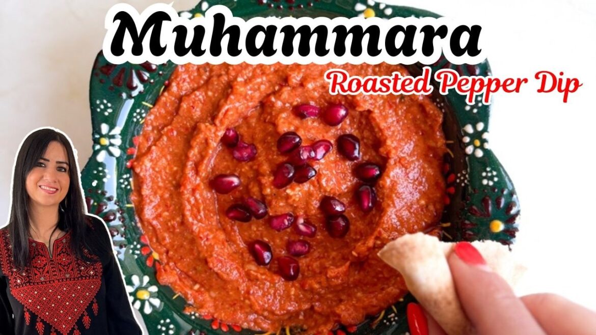 Middle Eastern Roasted Red Pepper Dip - Muhammara