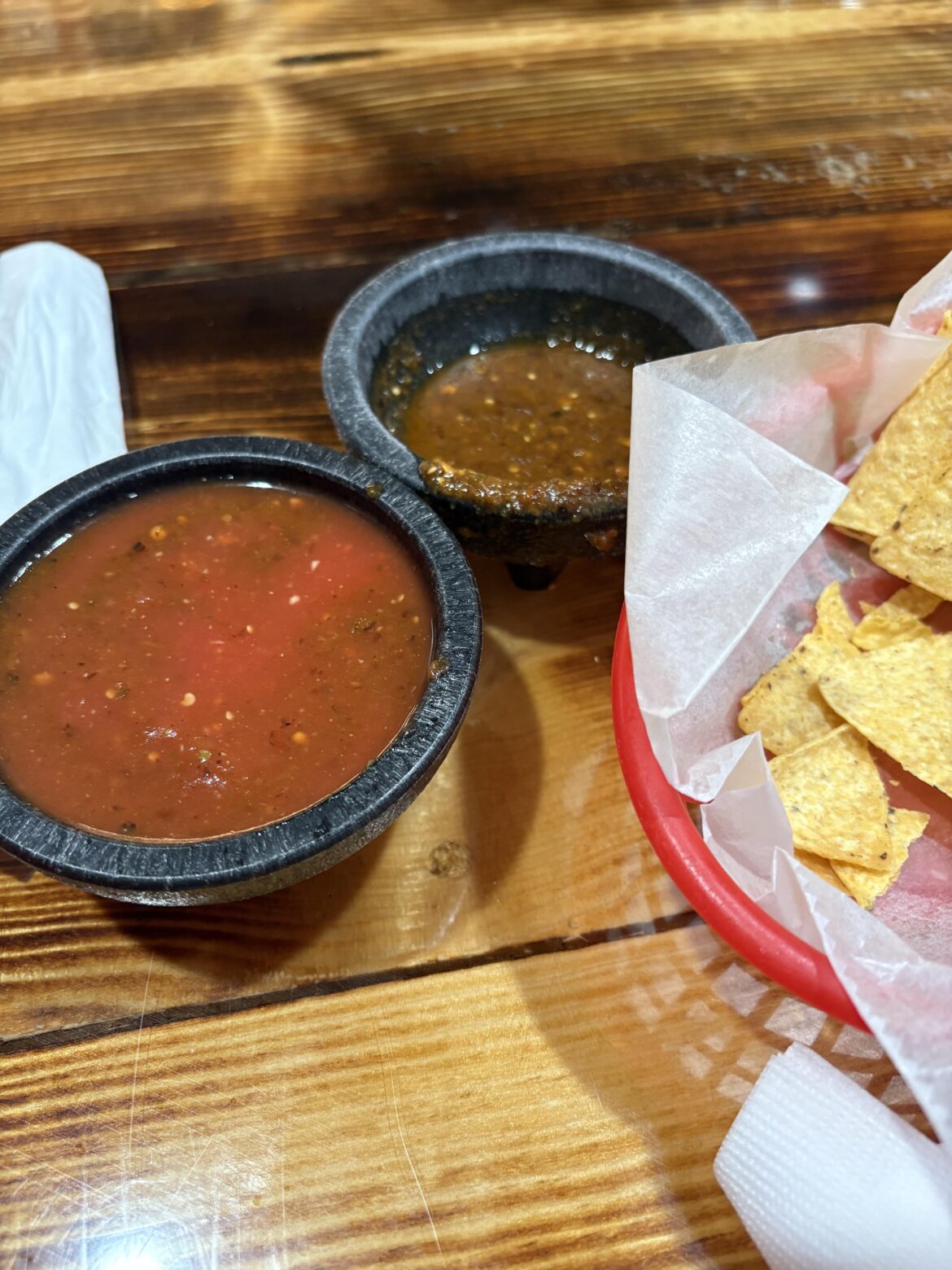 Pro tip: Always ask for “salsa mas picante.” when you get chips and salsa.