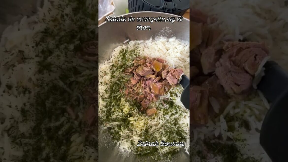 Salade de courgette, riz et thon recette cookidoo  #thermomix #recettefacile #shorts