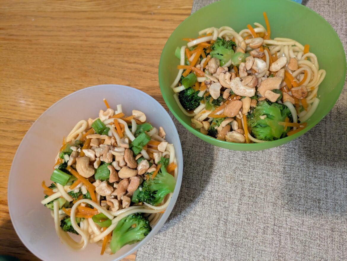 Broccoli and carrot lo mein 10/10