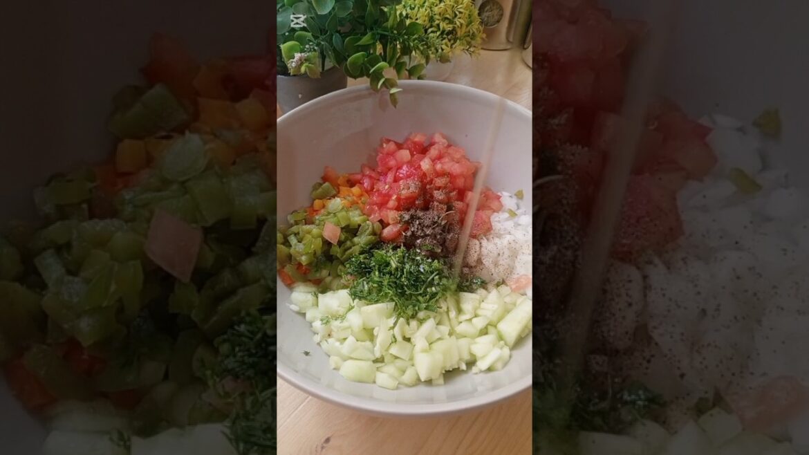 السلطة المغربية المرافقة لكل اطباق الصيف moroccan salad