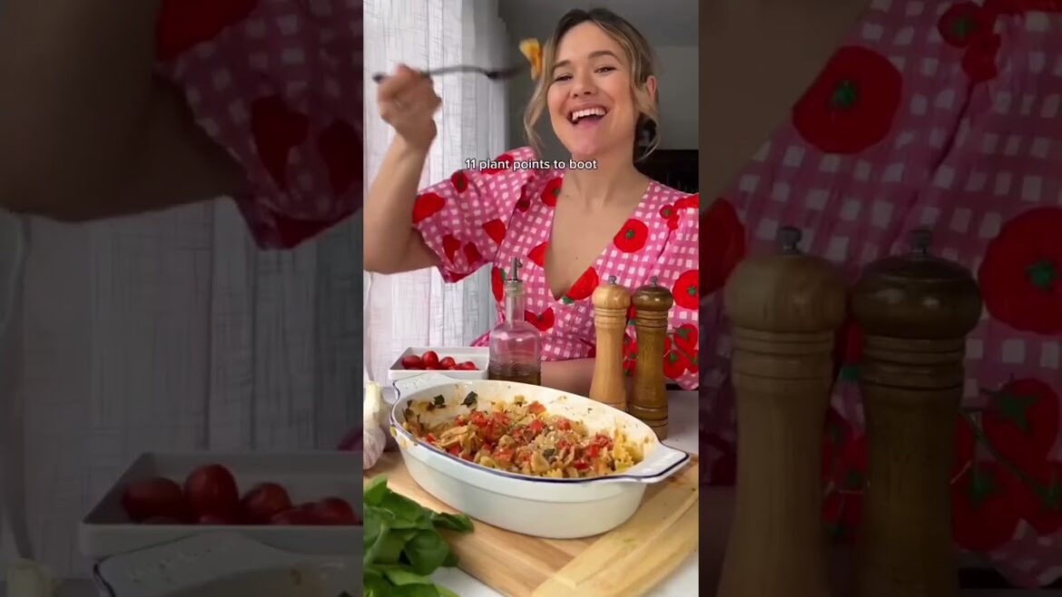 Creamy Roasted Vegetable Pasta - Full Recipe in Description