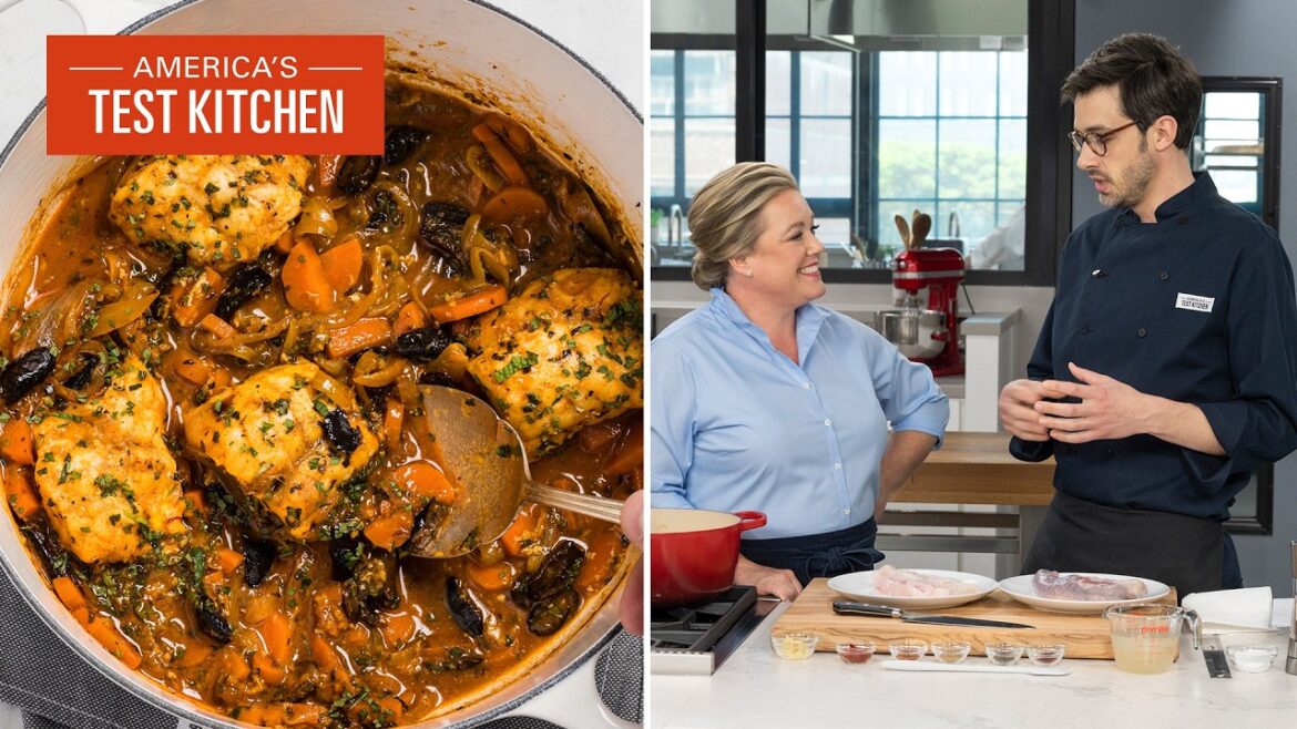 Braised Monkfish with Saffron and Olives | America's Test Kitchen (S24 E26)
