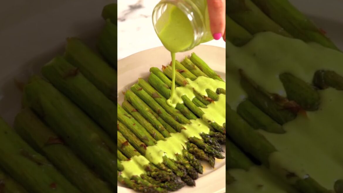 Grilled Asparagus with Tarragon Vinaigrette | Building Feasts