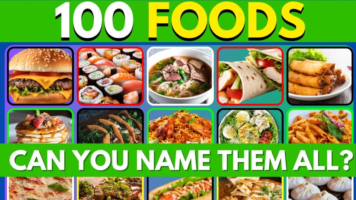 Guess the Food in 3 Seconds! | 100 Foods Quiz Challenge