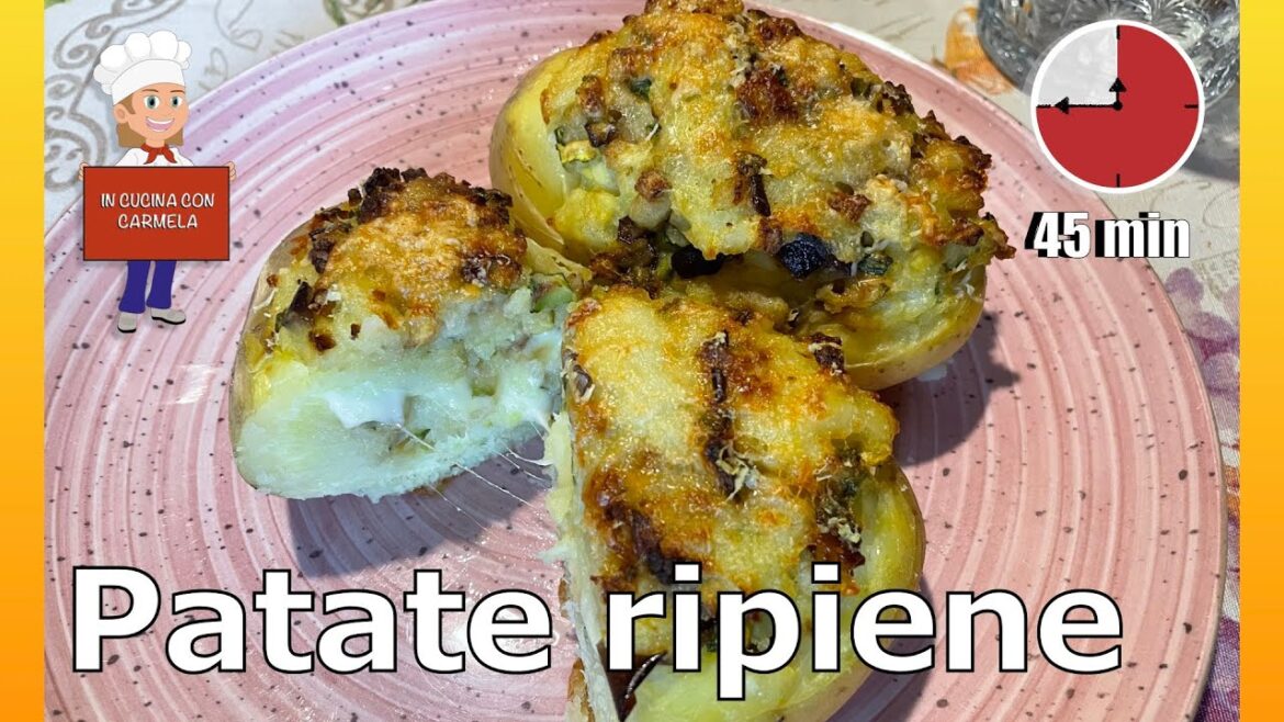 patate ripiene di verdure al forno Ricetta | semplici e veloci | buonissime