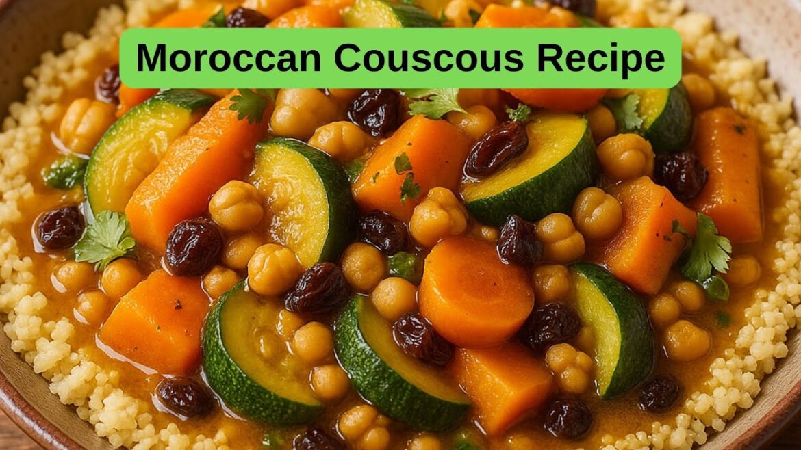 Moroccan Couscous Recipe: A Taste of Tradition with Vegetables, Raisins and Fragrant Broth