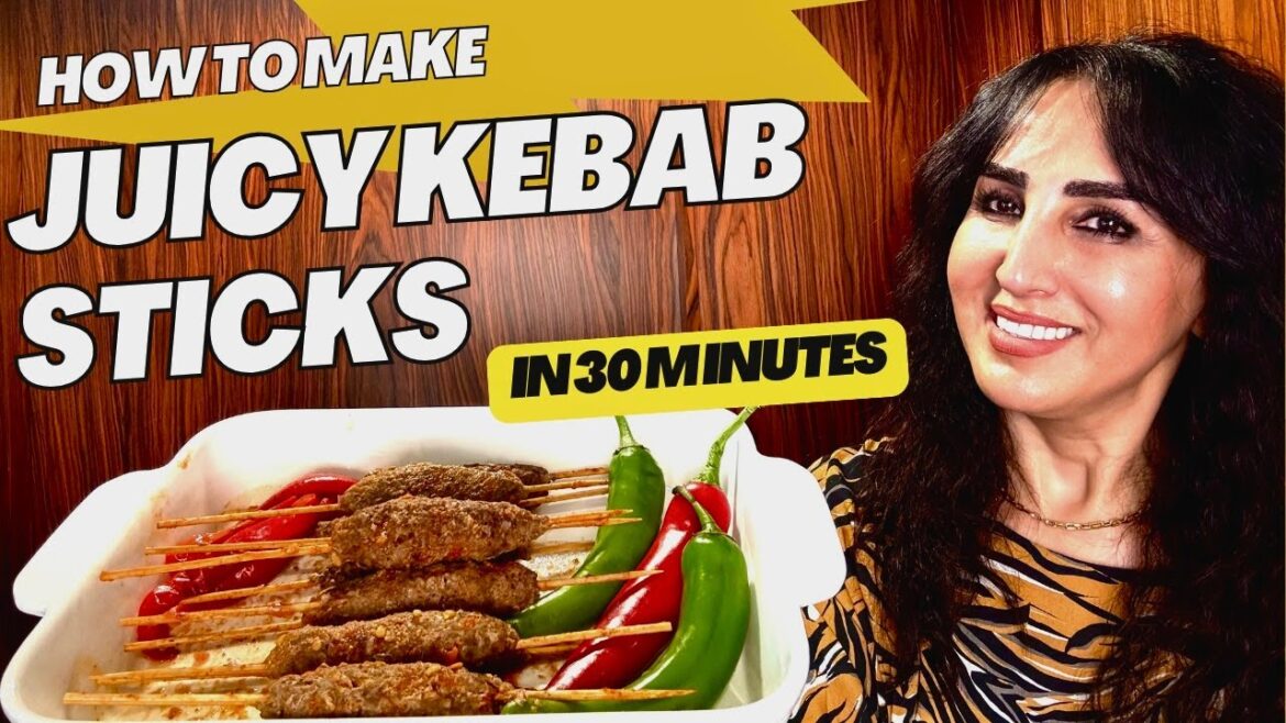 How to Make Juicy Kebab Sticks in 30 Minutes | Quick & Easy Recipe for Delicious Kebab/My tasteful How to Make Juicy Kebab Sticks in 30 Minutes | Quick & Easy Recipe for Delicious Kebab/My tasteful