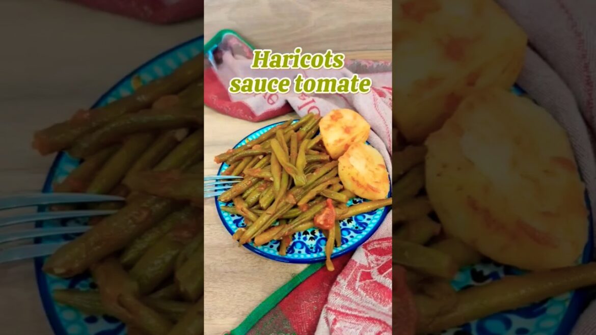 Haricots verts sauce tomate à la grecque #RecetteGrecque #CuisineGrecque #ShortsCuisine #Fasolakia