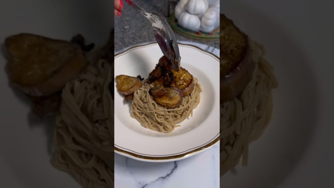 Portobello Mushroom & Grilled Eggplant Pasta