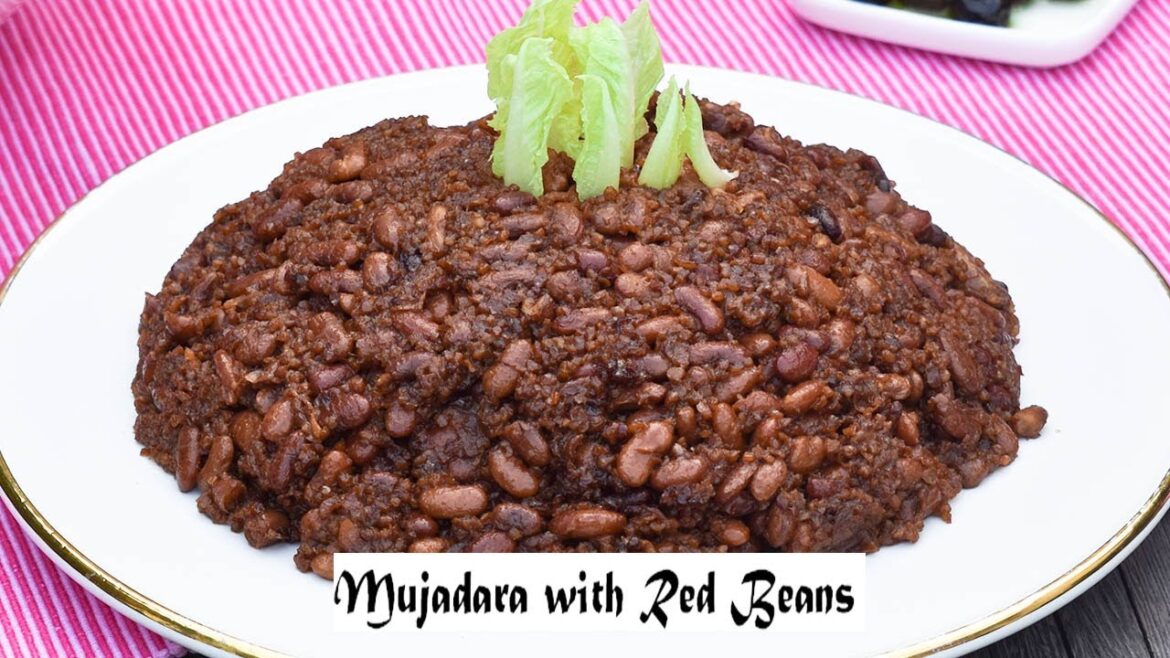 Mujadara with Red Beans/ No Lentils involved/ Hadia's Lebanese Cuisine