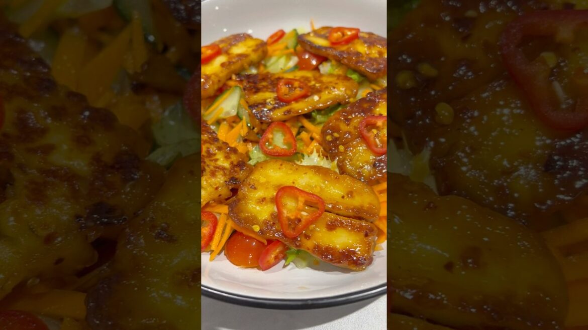 Golden Fried Halloumi | Halloumi Recipe | Fried Halloumi #halloumi