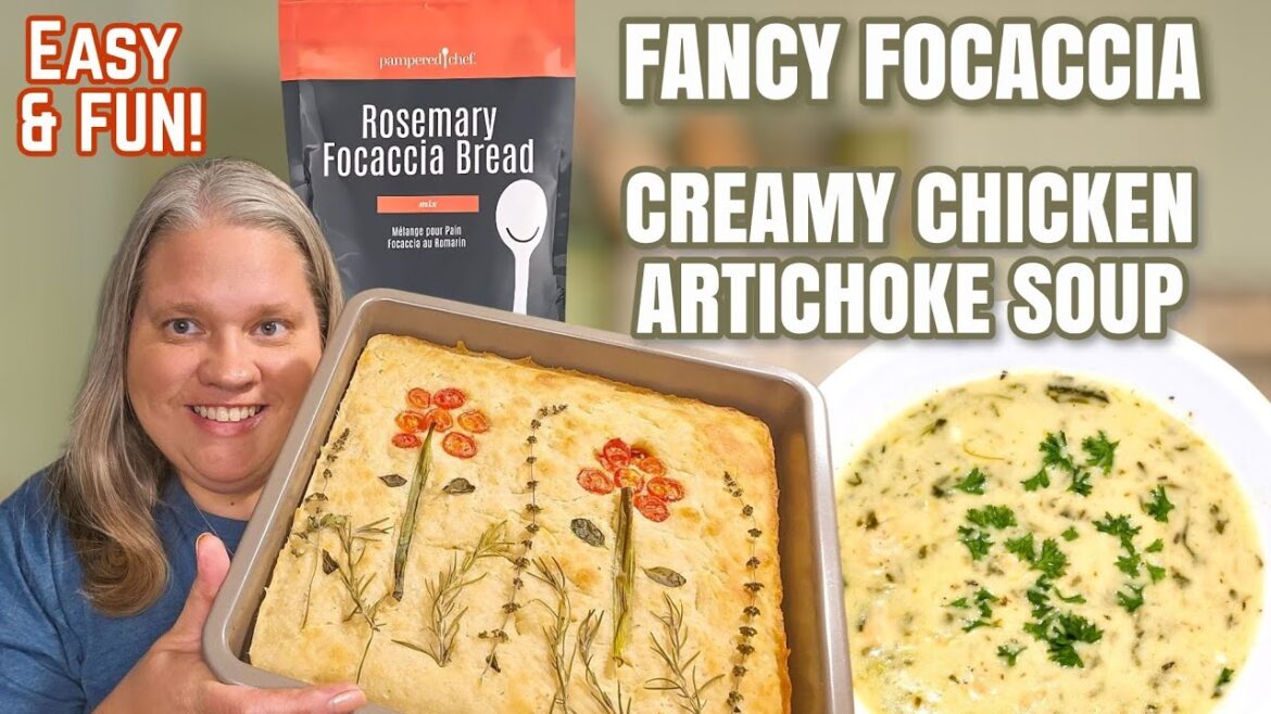 SO EASY To Make Artisan Foccacia Bread & Creamy Chicken Artichoke Soup! Come Along and Cook With Me! SO EASY To Make Artisan Foccacia Bread & Creamy Chicken Artichoke Soup! Come Along and Cook With Me!