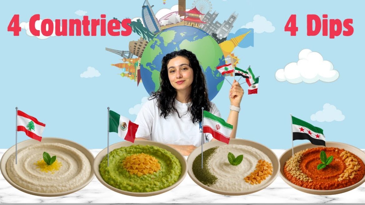 What DIPs Looks Like Around the World (Muhammara, Guacamole, Moutabbal, Maste Bourani) What DIPs Looks Like Around the World (Muhammara, Guacamole, Moutabbal, Maste Bourani)