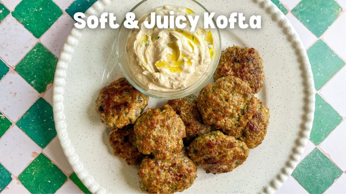 Juicy Lamb Kofta with Mint & Yogurt Tahini Sauce | Easy Mediterranean Meat Patties