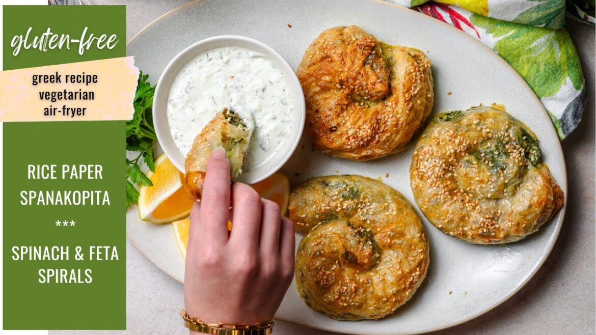 Air Fryer Rice Paper Spanakopita Air Fryer Rice Paper Spanakopita