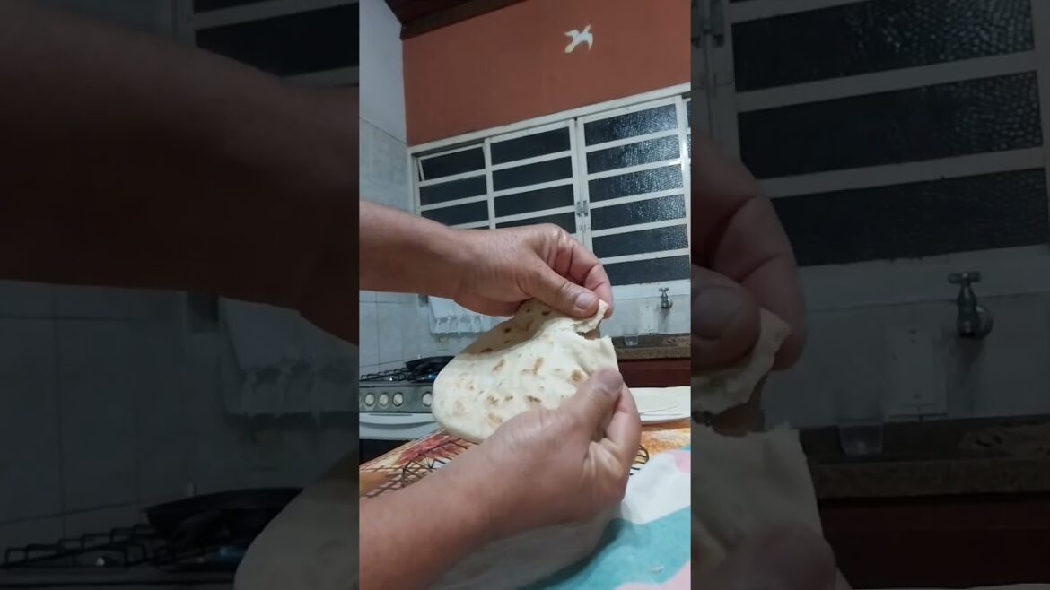 Pão Marroquino Msemmen na Frigideira Receita na Descrição