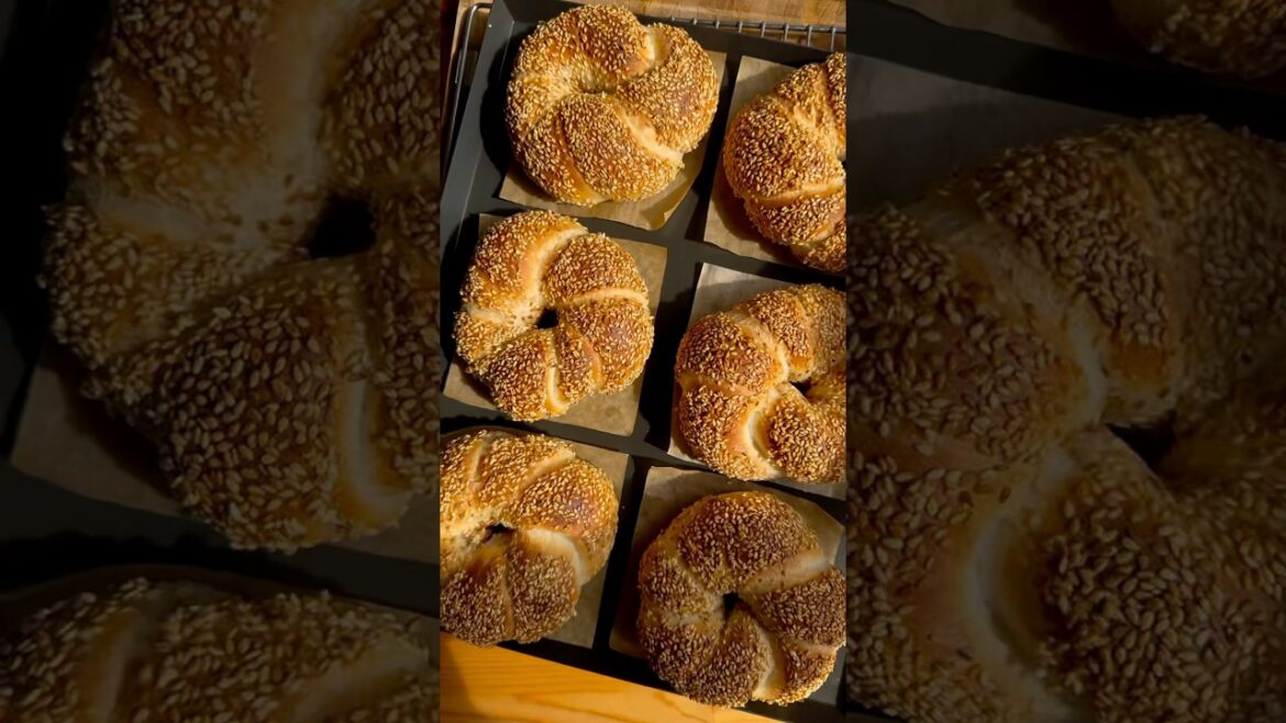 MAKE THESE DELICIOUS TURKISH BAGEL! #recipe#bagel#bread#sourdough#homemade#turkish#breakfast#asmr