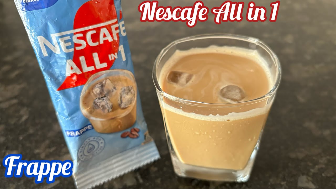 Nescafe All In 1 Frappe Cold Coffee Recipe How To Make Nescafe All In