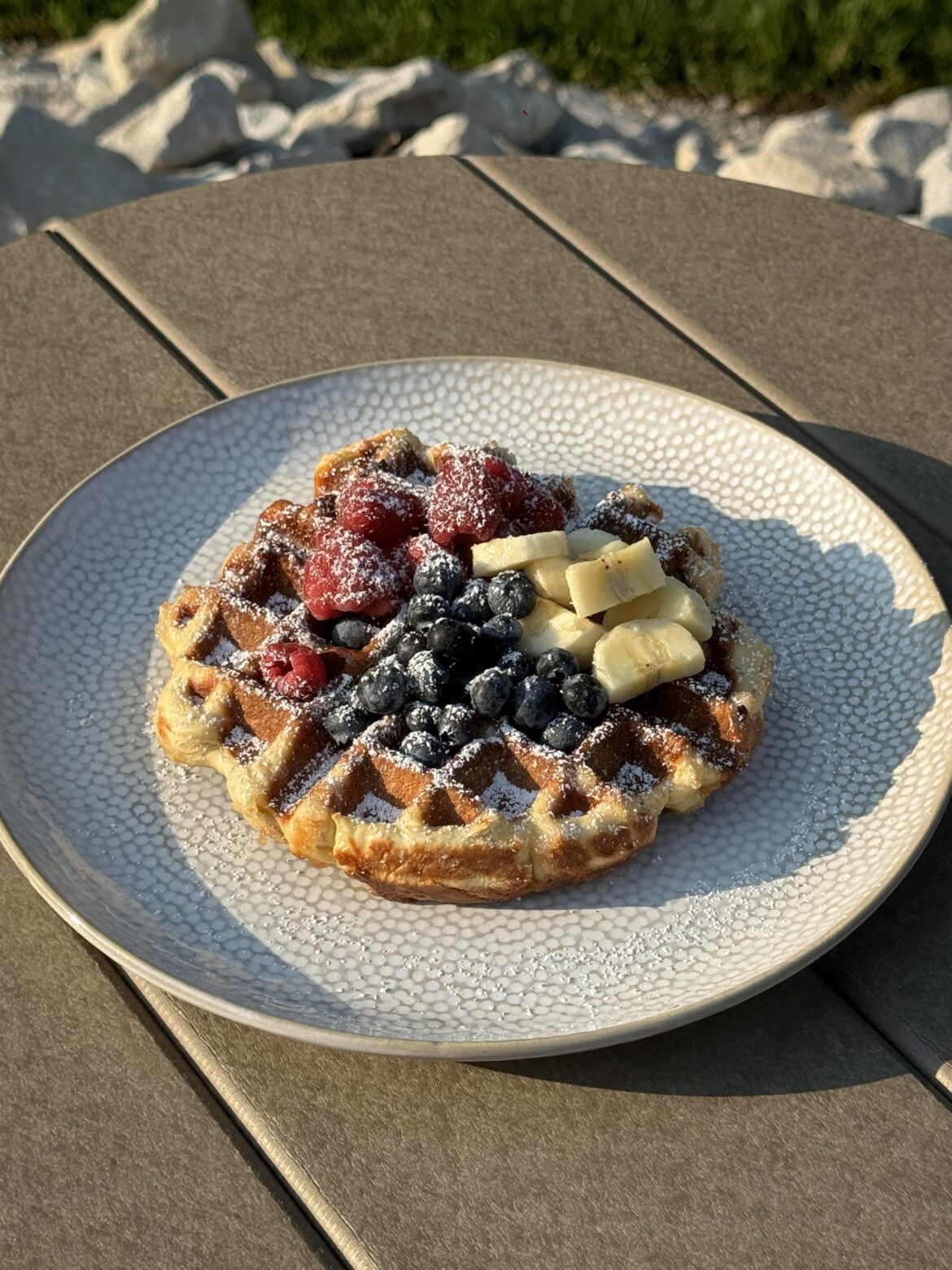 Belgian Liège waffle