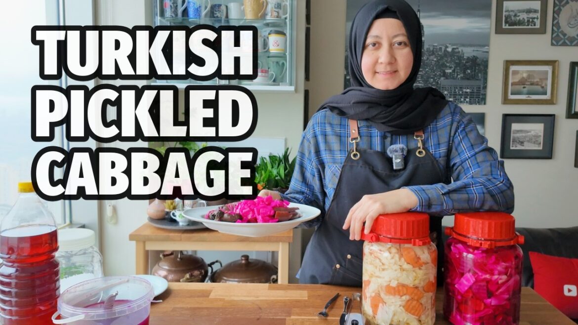 Homemade Pickled Cabbage Recipe | Traditional Turkish Method #pickle