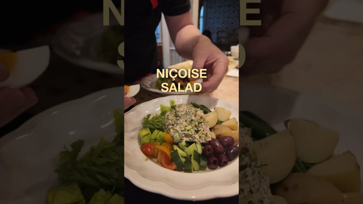 This is how I make a Niçoise salad as a personal chef in Beverly Hills.