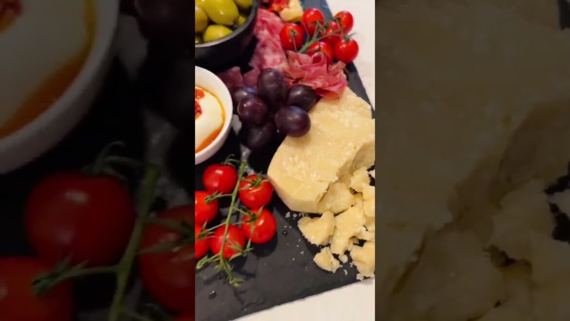 This easy Italian charcuterie board is the cheese board to impress! #italian #charcuterieboard