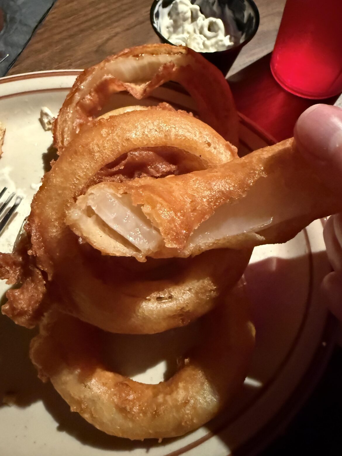 When you find a place that knows how to make onion rings