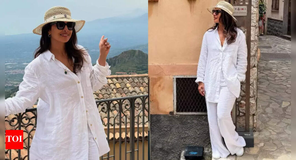 Priyanka Chopra serves breezy Italian vacation chic in all-white look