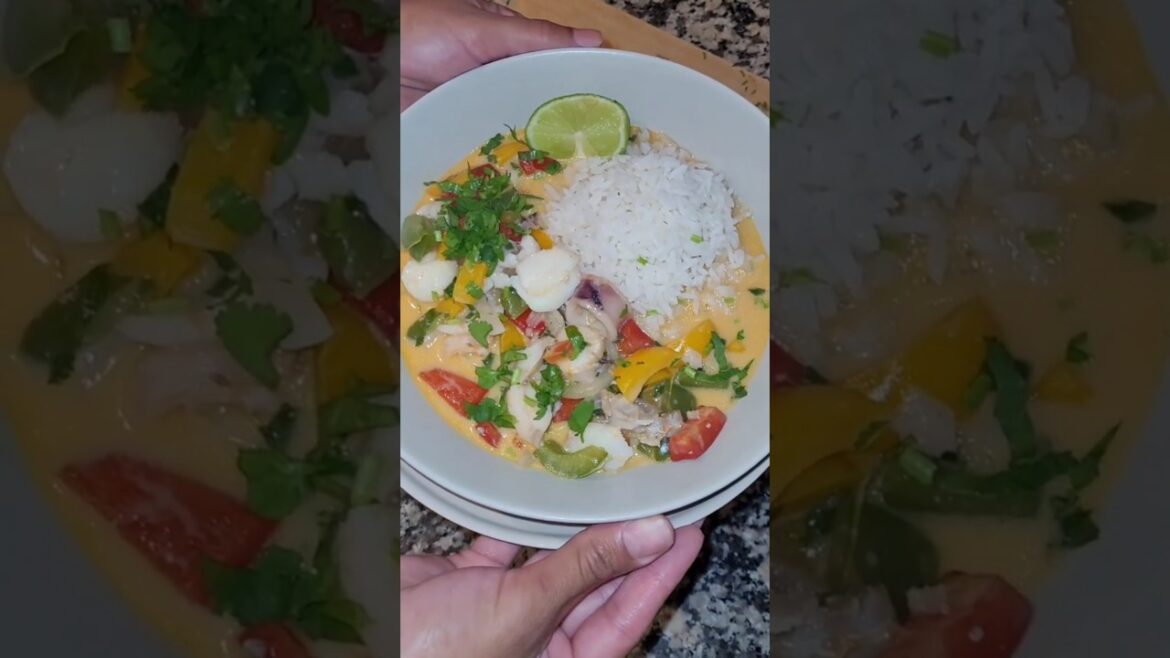 Dinner Anyone? #moqueca #recipe #food #easyrecipe #dinnerideas #cooking #fishstew #brazilian #rice