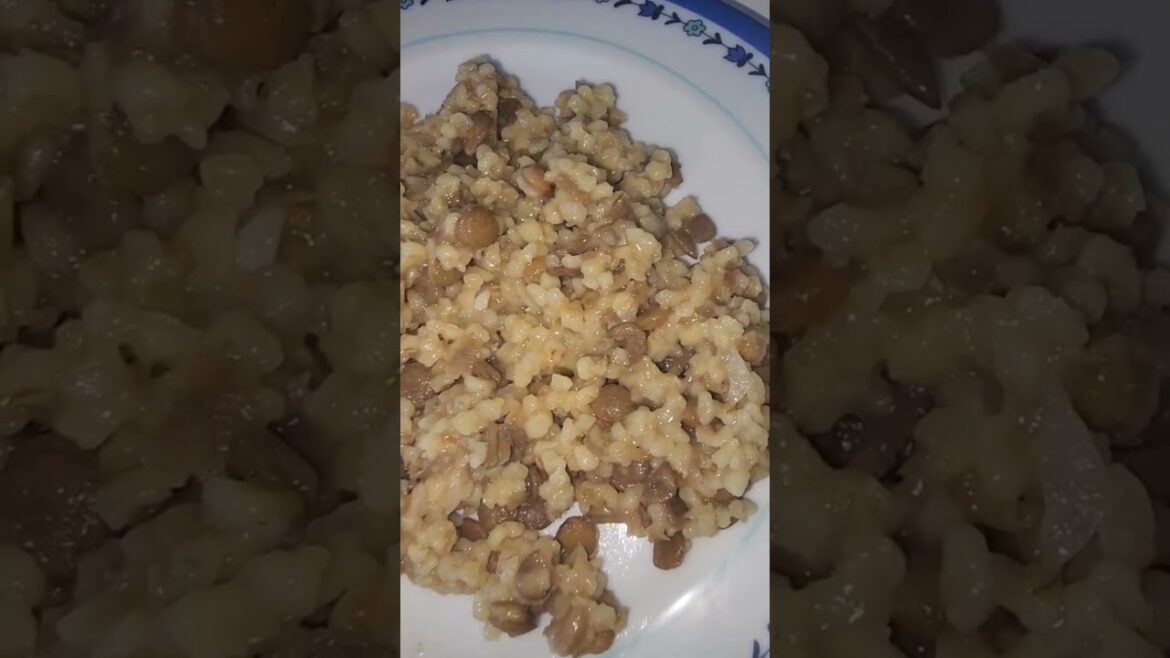Nefis yeşil mercimekli bulgur pilavı Nefis yeşil mercimekli bulgur pilavı