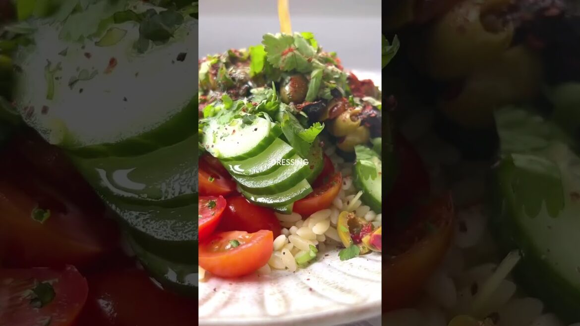 The best Greek orzo salad. #greeksalad #orzo #salad #saladrecipe