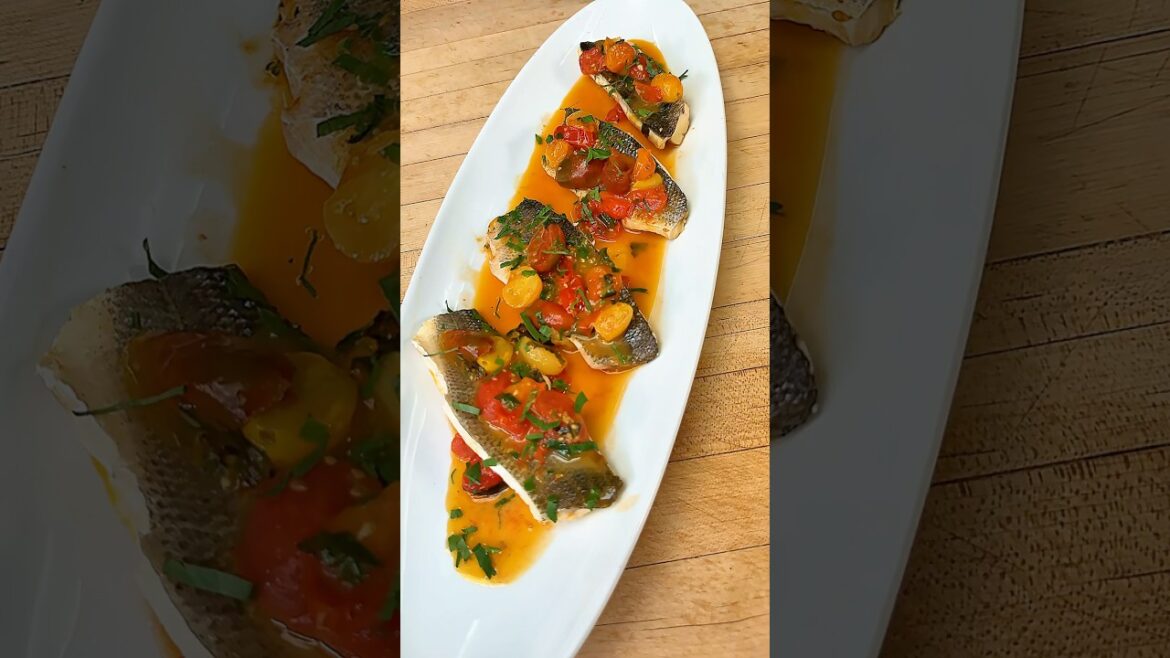 Branzino Acqua Pazza: Italy’s crazy water fish dish that tastes anything but crazy! #shorts #recipe