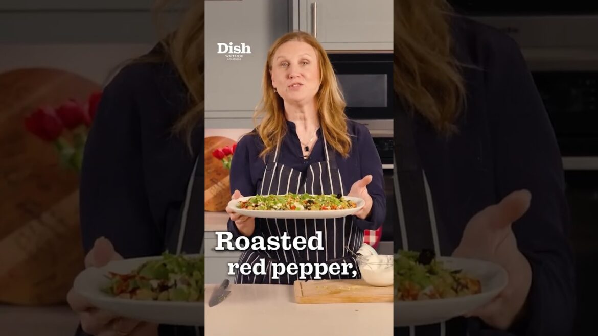 Roasted red pepper, aubergine & freekeh salad | Dish Podcast | Waitrose Roasted red pepper, aubergine & freekeh salad | Dish Podcast | Waitrose