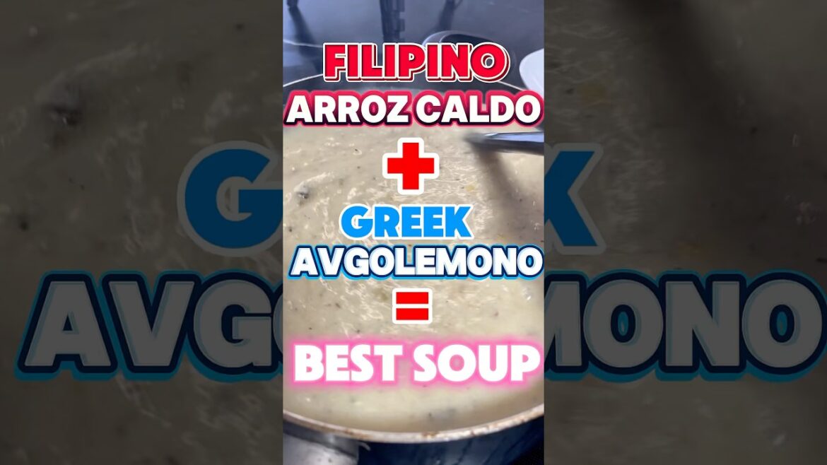Filipino Arroz Caldo + Greek Avglemono  = Best Rice Soup Filipino Arroz Caldo + Greek Avglemono  = Best Rice Soup