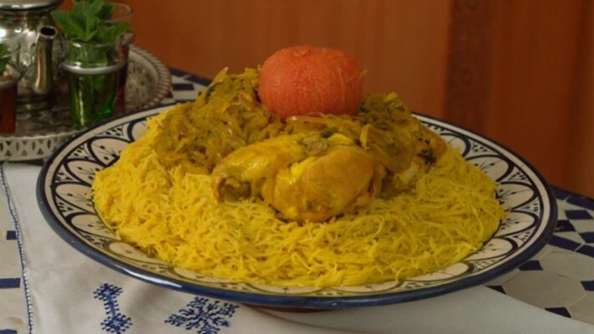 [ENG] Chicken and Vermicelli (Fdawech) | Flavors of Morocco