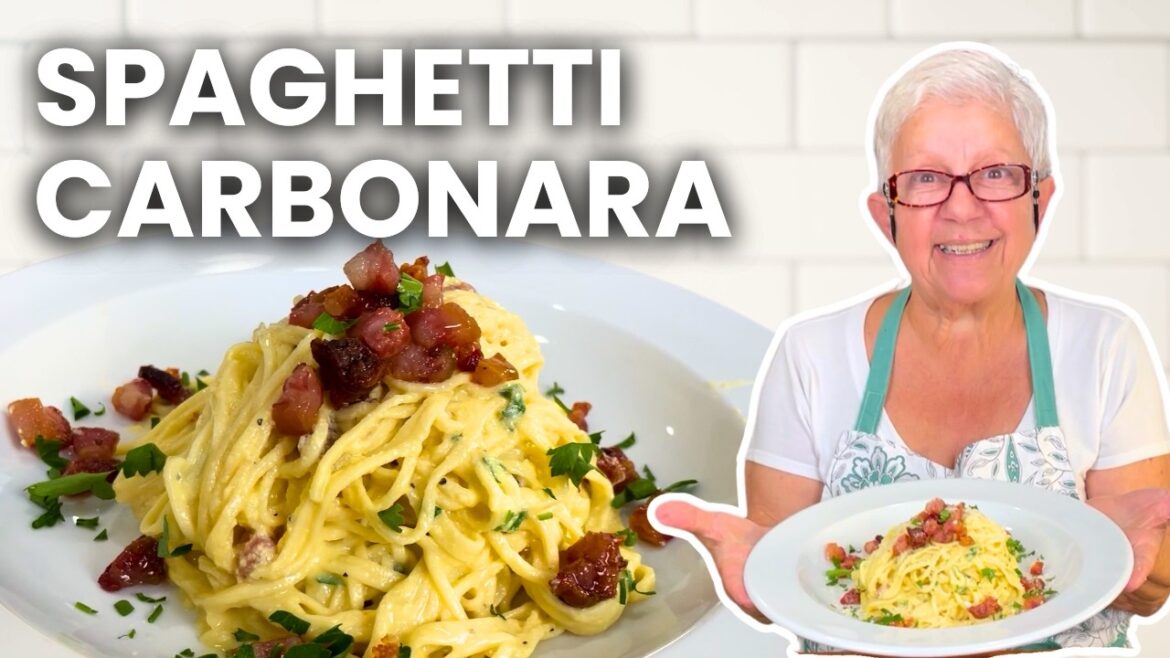 Easy Authentic Italian Spaghetti Carbonara from Scratch Recipe