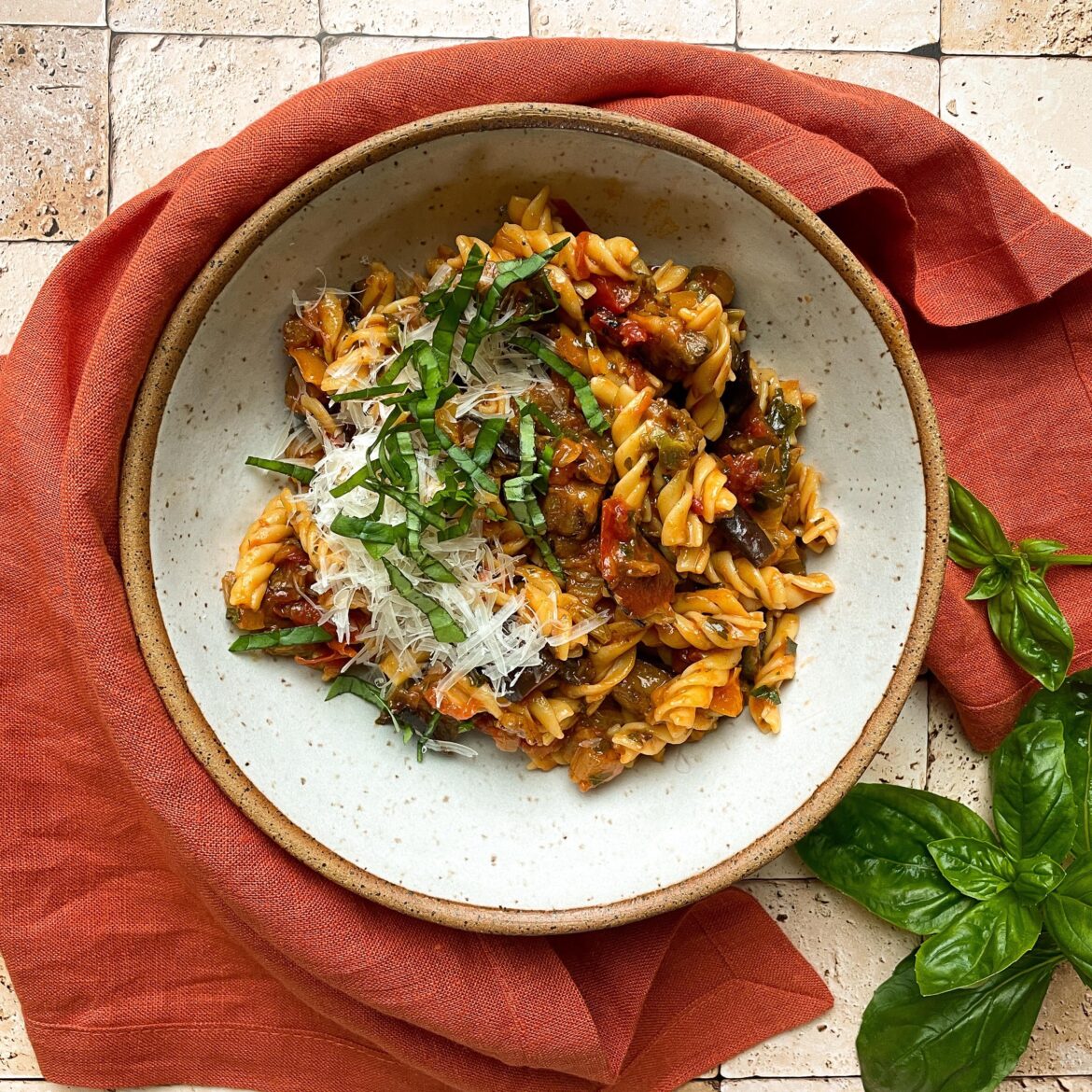 Eggplant Caponata Pasta