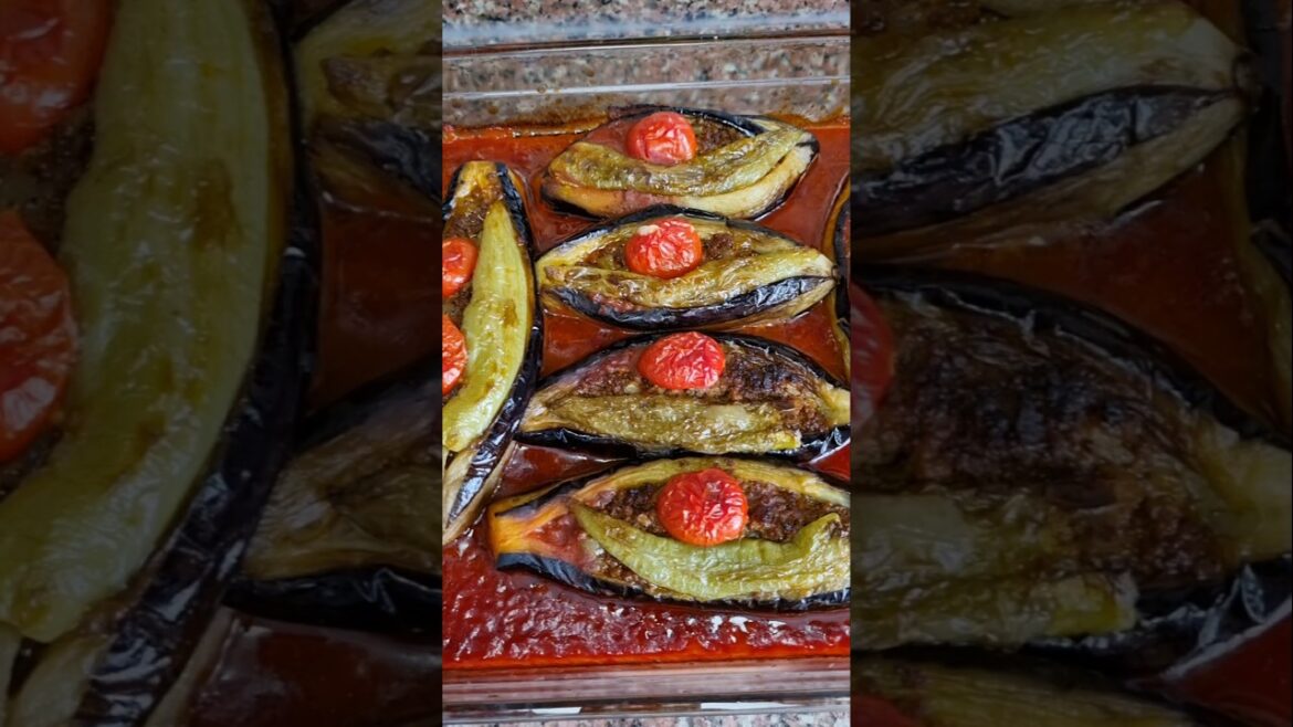 KARNIYARIK YEMEĞİ ❤️❤️ #karniyarik #nefis #sunum