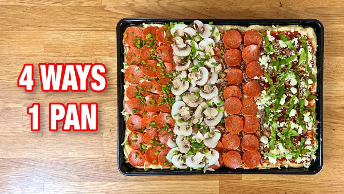 Focaccia Pizza Is the New Pizza Night – 2 hours, 4 Ways, 1 Pan! Focaccia Pizza Is the New Pizza Night – 2 hours, 4 Ways, 1 Pan!